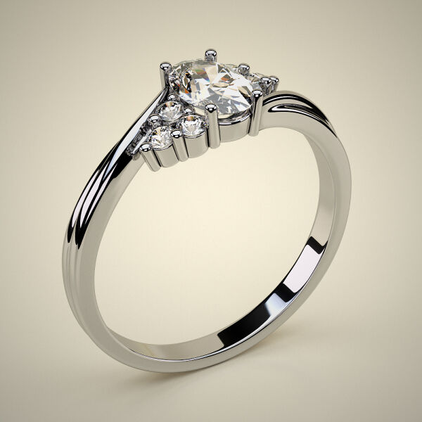 PAVE SOLITAIRE RING ENG052